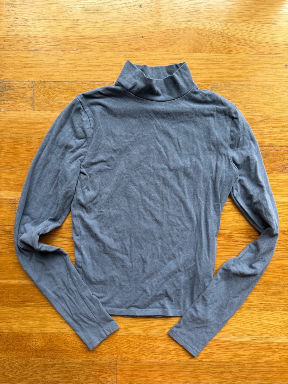 Hollister Slate Blue Turtleneck Long Sleeve Top – Size XS